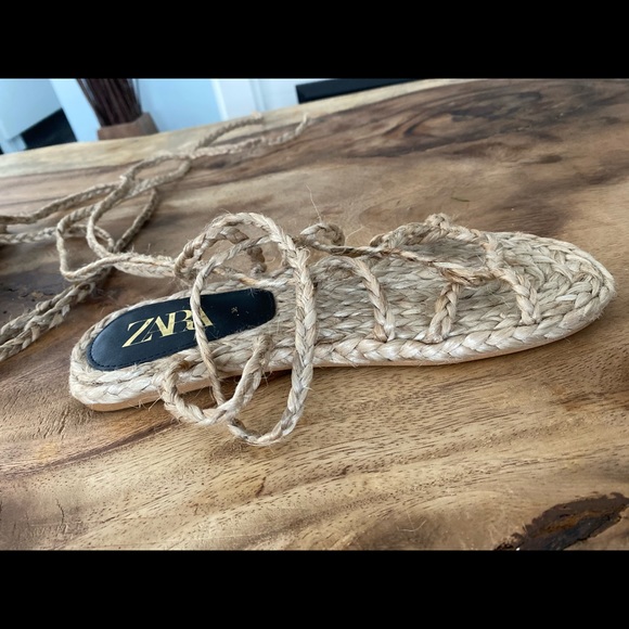 Zara rope gladiator sandals size 38 brand new - Picture 5 of 6